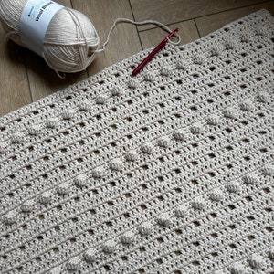 New Hope Bobble-dekenpatroon van Melu Gehaakt dekbed en Afghaans voor uniseks/jongen/meisje/baby of thuis