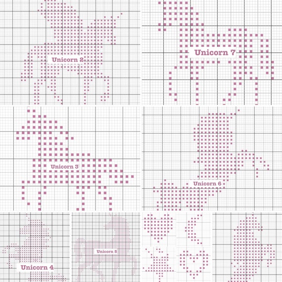Unicorn Knitting Chart