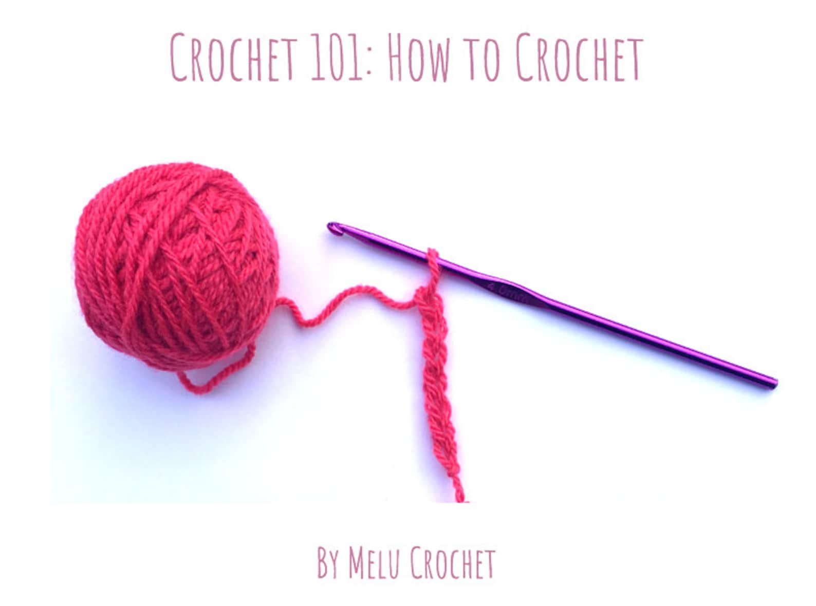Crochet 101 How to Crochet by Melu Crochet UK Terminology Etsy