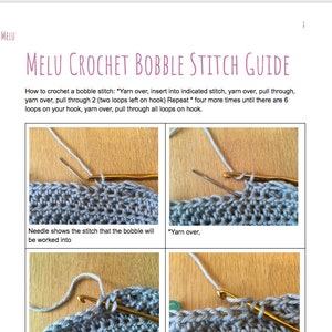 Easy and Quick Modern Bobble Blanket pattern by Melu Crochet image 10