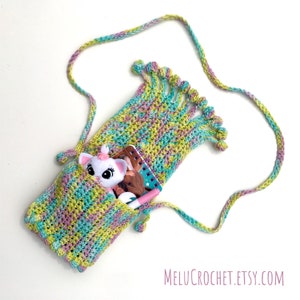 Bobble Pom Pom Heart Bag by Melu Crochet Adult/Child modern cotton bag bobble stitch/pompom Easy chart, photo tutorial full written pattern image 7