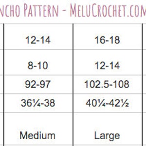 Adult Size LARGE Melu Crochet Summer Bobble Pom Pom Poncho Pattern including chart Ladies/womens/woman/adult/women easy to read UK & US image 3