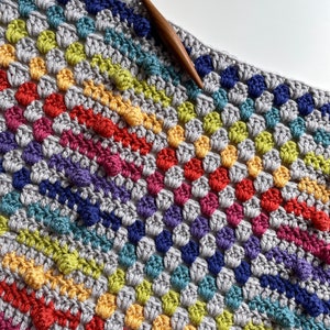 Granny Zigzag Blanket pattern by Melu Crochet Baby Afghan comforter or throw for unisex/boy/girl or home image 5