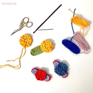 Melu Crochet NO BUTTON Ear Saver and Ear Saver/Face Mask image 3