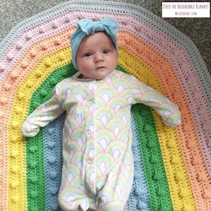 Unisex crochet baby blanket outlet