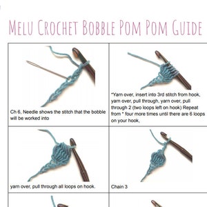 Adult Size SMALL Melu Crochet Summer Bobble Pom Pom Poncho image 10