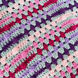 Granny Zigzag Blanket pattern by Melu Crochet Baby Afghan comforter or throw for unisex/boy/girl or home image 10