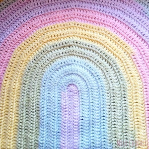 Plainbow Blanket pattern by Melu Crochet Baby Afghan comforter and throw for unisex/boy/girl or home image 10