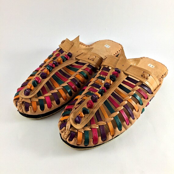 Chaussons en cuir s femme marocaine chaussures Vintage femmes Flip Flops - Hippie - BOHO - marocain en cuir babouches - sandales à la main - Huarache Chaussons Chaussons Chaussons en cuir s femme marocaine chaussures Vintage femmes Flip Flops - Hippie - BOHO - marocain en cuir babouches - sandales à la main - Huarache ef46de