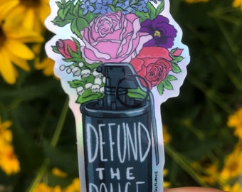 Defund The Police - hologram sticker