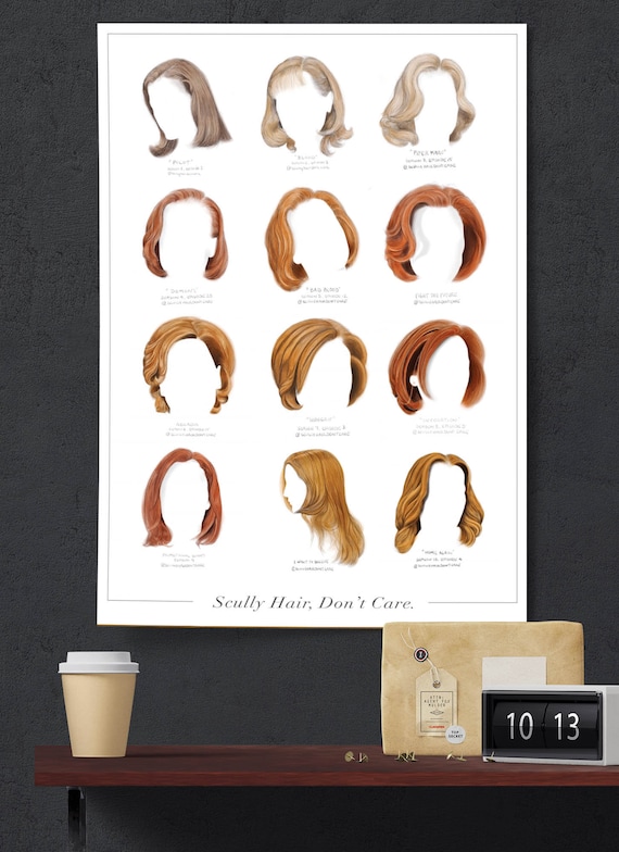 Scully Hair Don't Care, Art Print: X-Files Poster (18x20)