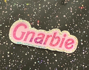 Gnarbie Glitter Vinyl Sticker