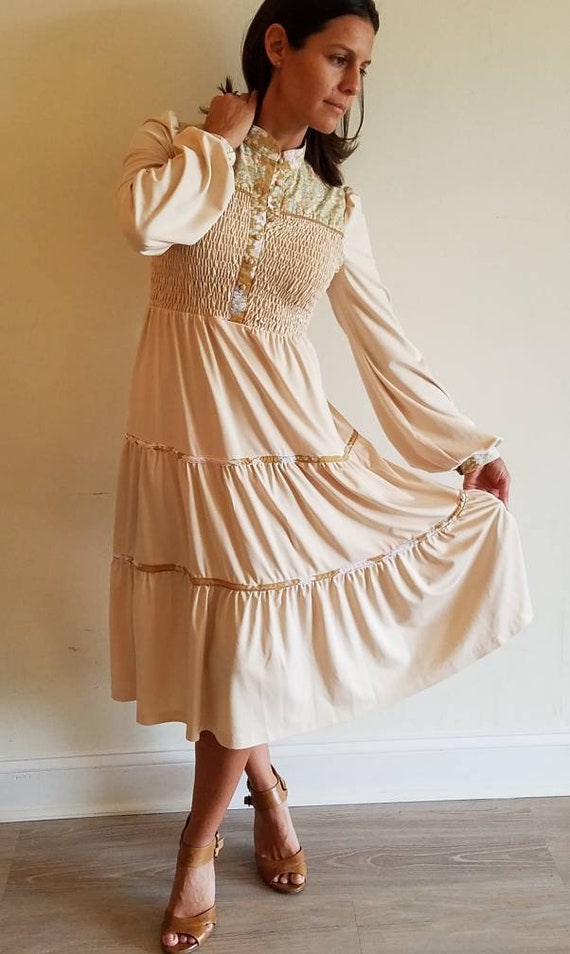 Vintage Jody T of California 70s Boho Hippie Peasa