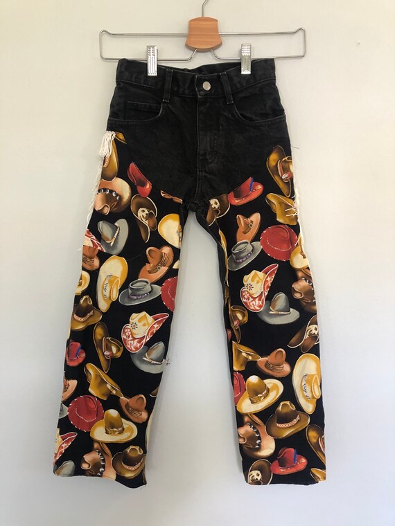 Vintage Lee Jeans for kids Size 8 black denim West