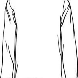 May include: A plain white long-sleeved t-shirt.
