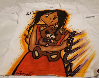 Airbrushed characters custom character T-shirts