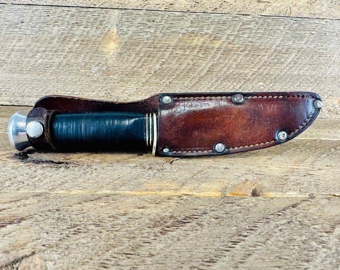 Vintage Spiegel Brothers Fixed Blade Hunting Knife modified Etsy