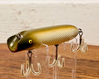 Vintage Mother of Pearl Fishing Lure Lemax Swiss-made Minnow Fish
