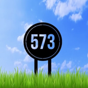 Metal House Number Sign | Stake Address Sign | Decor Address Sign | Modern Address Sign | Metal Address Sign | Metal Address Numbers