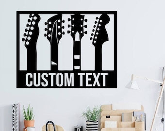 Guitar Metal Home Decor / Guitar Wall Art / Music Wall Art / Guitar Wall Art / Wall Art / Metal Wall Decor