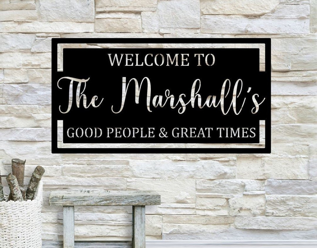 Personalized Patio Wall Art / Outdoor Wall Decor / Metal Wall Etsy