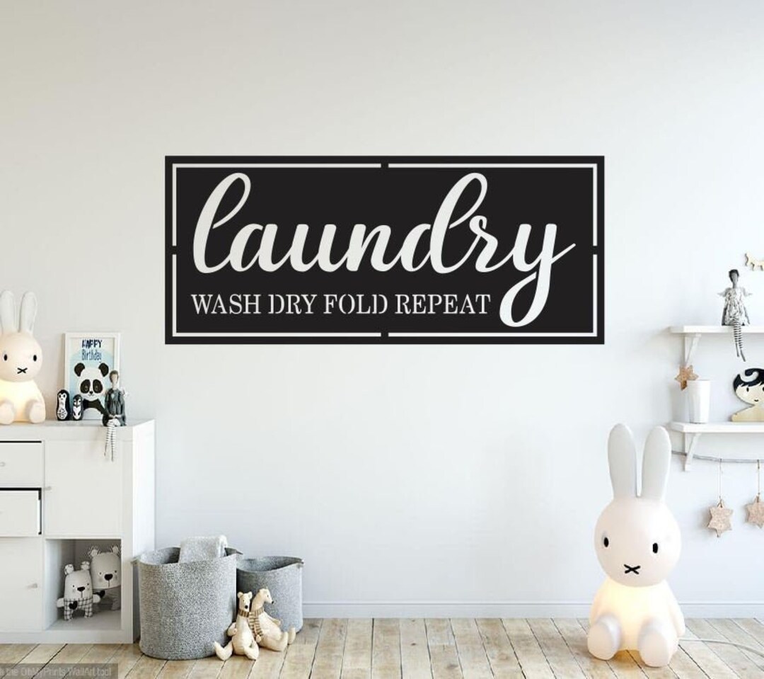 Laundry Metal Wall Art / Laundry Wall Decor / Metal Wall Decor / Home ...