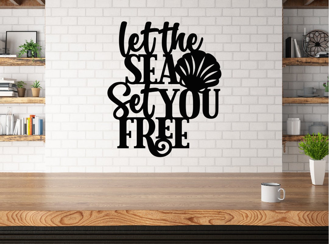 Home Decor Beach Metal Sign / Cottage Metal Art / Beach Home Decor