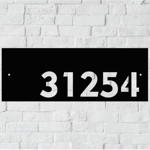 Plaque de numéro de maison en métal | Signe d&#39;adresse | Adresse moderne | Signe d&#39;adresse Art Decor | Panneau d&#39;adresse en métal | Numéros d&#39;adresse | Plaque d&#39;adresse