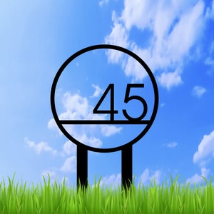 Metal House Number Sign | Stake Address Sign | Decor Address Sign | Modern Address Sign | Metal Address Sign | Metal Address Numbers