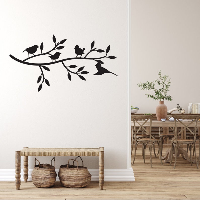 Birds on Branch Wall Art | Bird Branch Home Decor | Birds Wall Decor ...