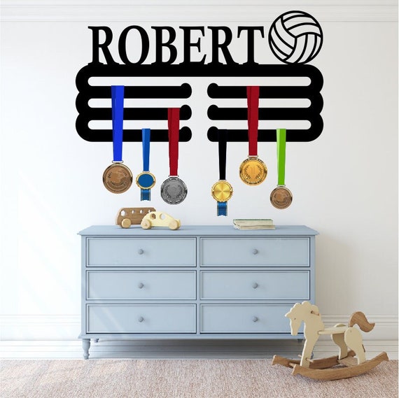 Personalized Medal Holder / Volleyball Medal Holder / Custom Etsy