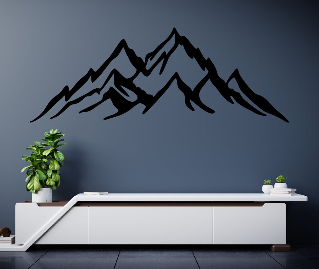 Mountain Metal Home Decor / Mountain Wall Art / Mountain Metal Wall Art ...