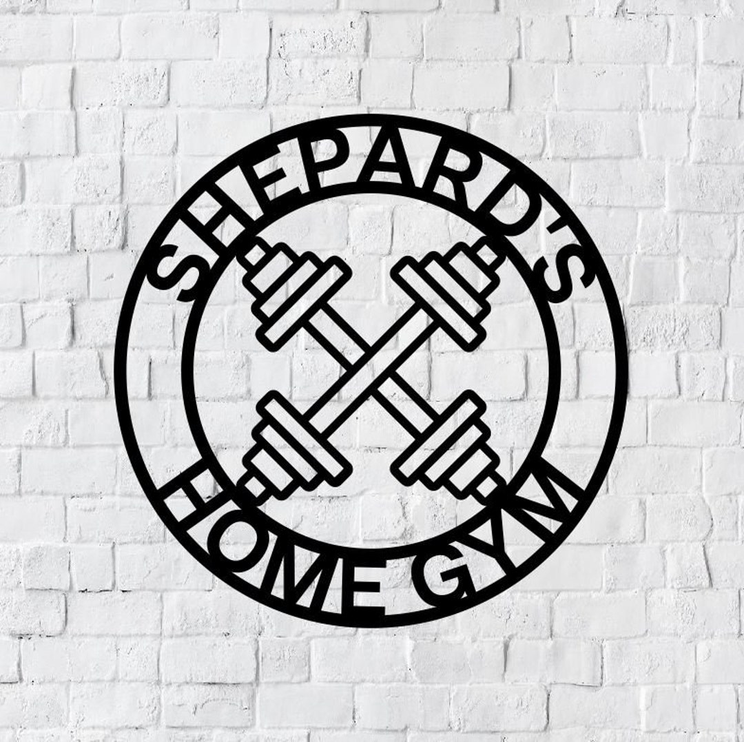 Personalized Metal Home Gym Sign / Gym Wall Decor / Metal Wall Decor ...