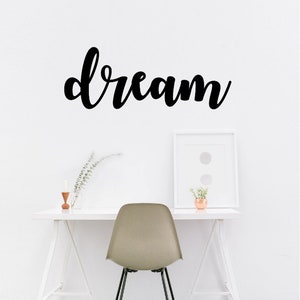 Dream Metal Wall Art / Dream Wall Decor / Metal Wall Decor / Home Decor / Dream Home Decor / Metal Wall Art Words / 012