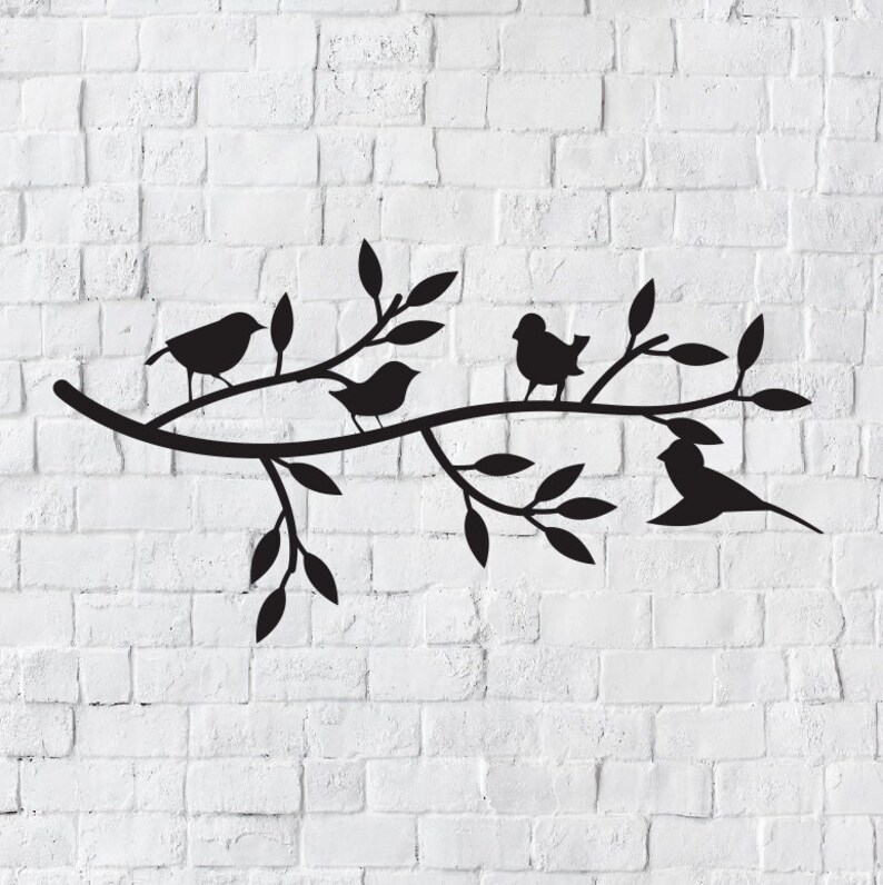 Birds on Branch Wall Art | Bird Branch Home Decor | Birds Wall Decor ...