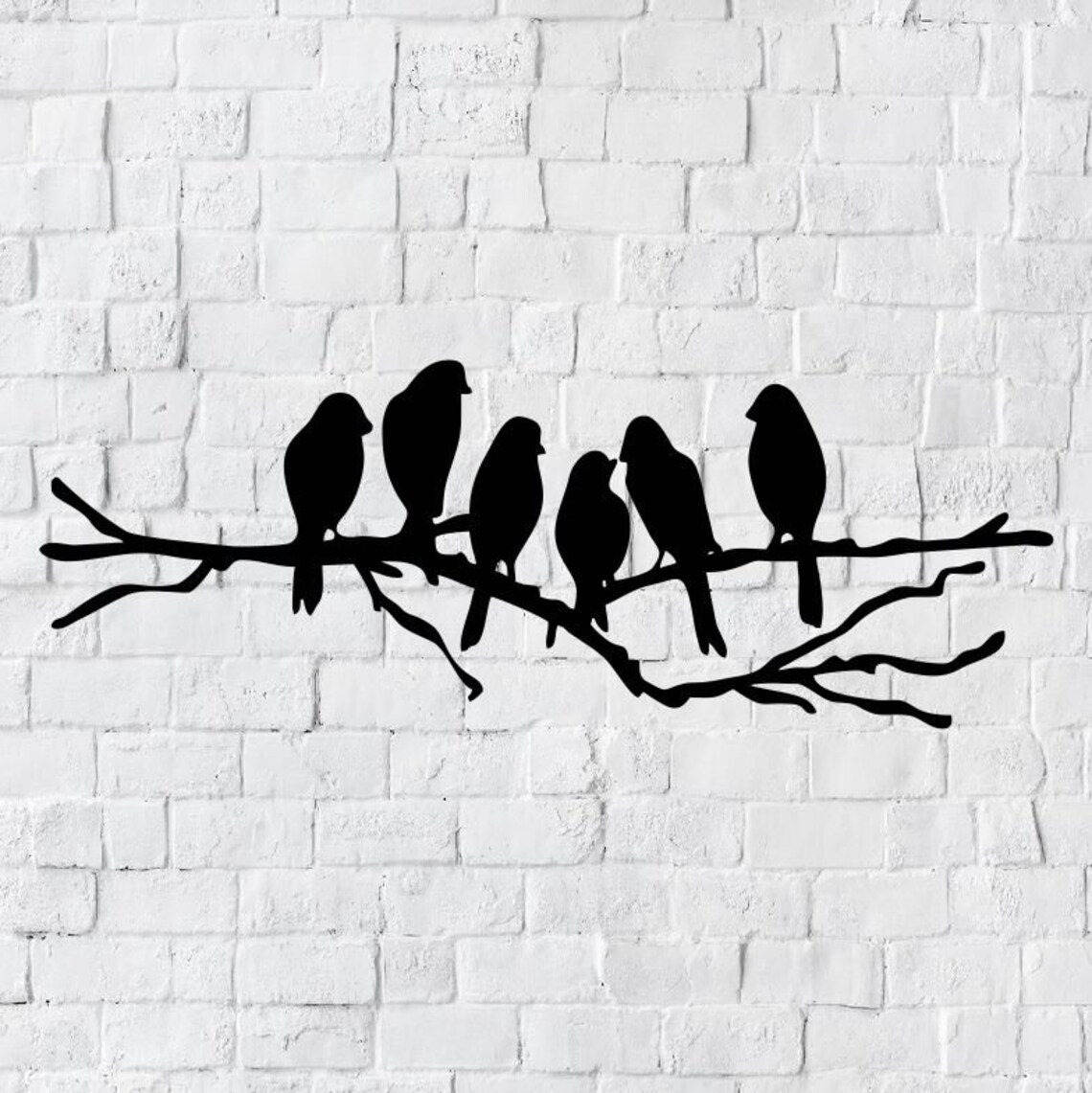 Birds on Branch Wall Art Bird Branch Home Decor Birds Wall Etsy