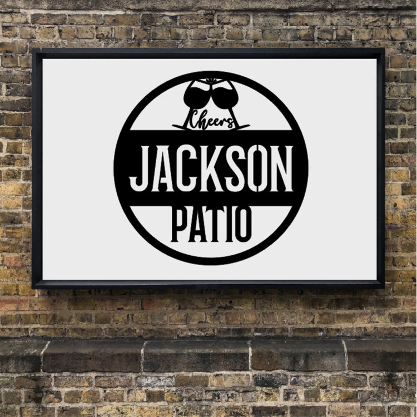 Personalized Patio Wall Art / Outdoor Wall Decor / Metal Wall Etsy