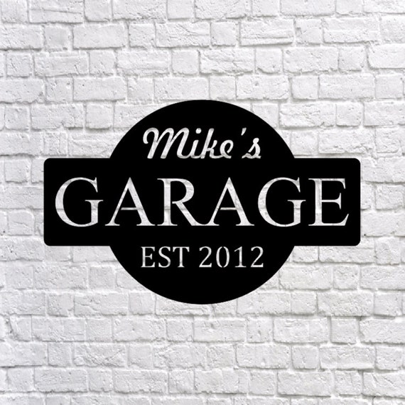 Personalized Metal Garage Sign / Garage Wall Decor / Metal Wall Decor / Garage  Decor / Personalized Home Decor / Metal Wall Art 