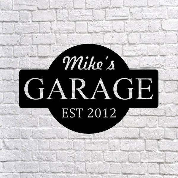 Personalized Metal Garage Sign / Garage Wall Decor / Metal Wall Decor / Garage Decor / Personalized Home Decor / Metal Wall Art