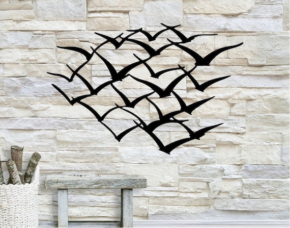 Flock Of Birds Metal Wall Art