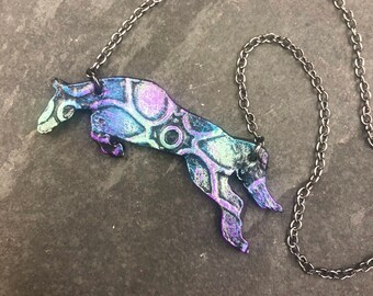 Show Jumping Horse Necklace | Hunter Jumper | Equestrian Necklace | Jumping Horse | Horse Gifts | Horse Jewelry | Dressage Gifts