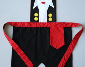 Pirate costume - Pirate outfit - Boy costume - Unisex costume - Reversible Apron - Boy Halloween Costume