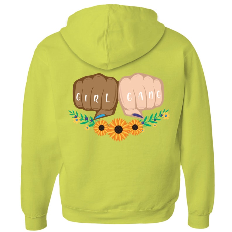 Power Feminist Woman up Kids Unisex Hoodie Girl Gang