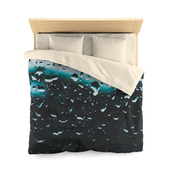 Dark Blue Duvet Cover Microfiber Duvet Cover Etsy