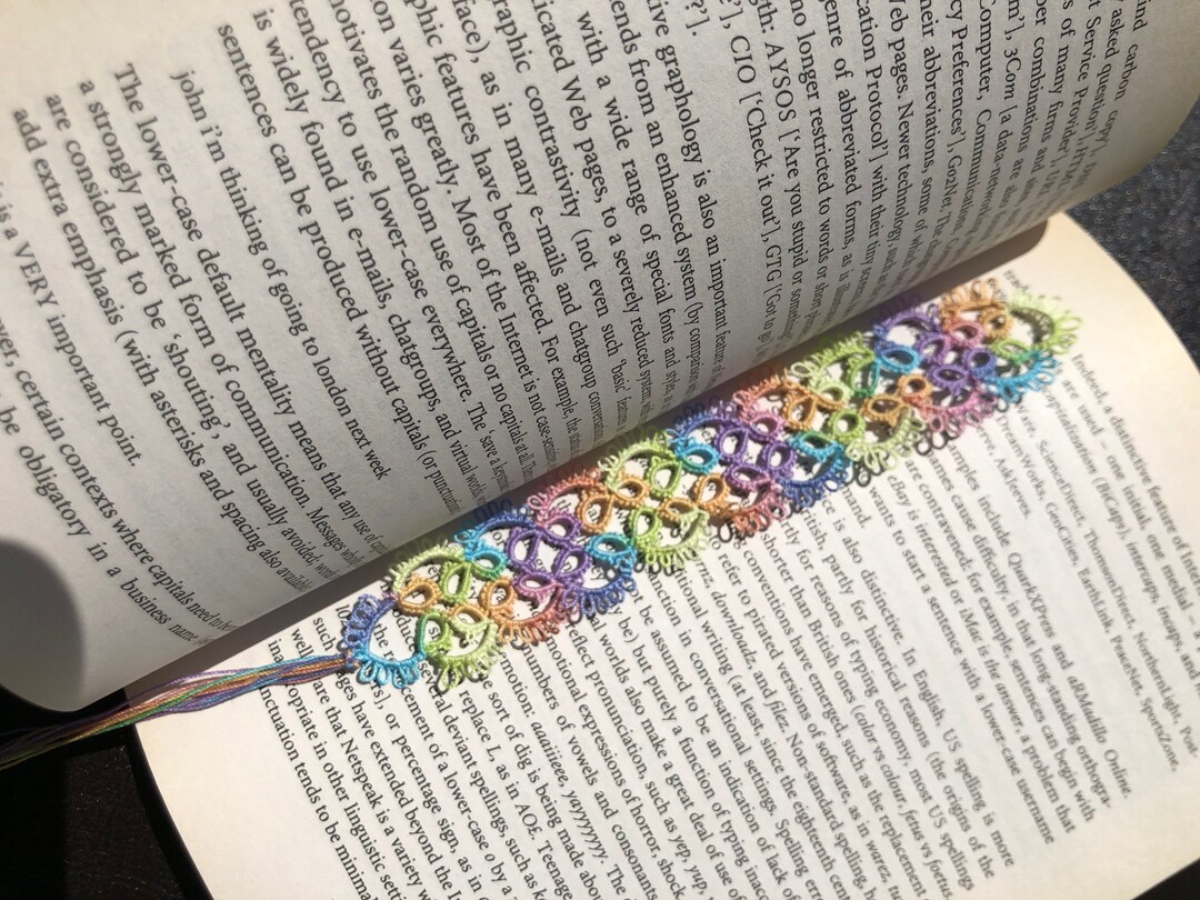 Tatted Bookmarks Etsy