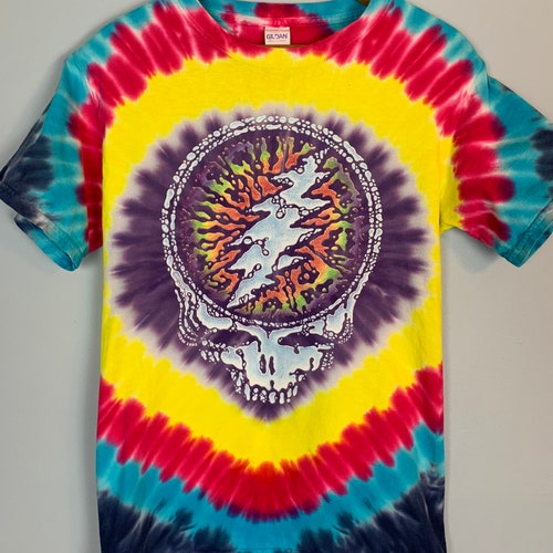 Vintage 1990s Tie Dyed Grateful Dead Summer Tour shops 95 T-shirt Two Sided Rose Steal Your Face GDM Concert Tee Rock Memorabilia Hippie Dead Head