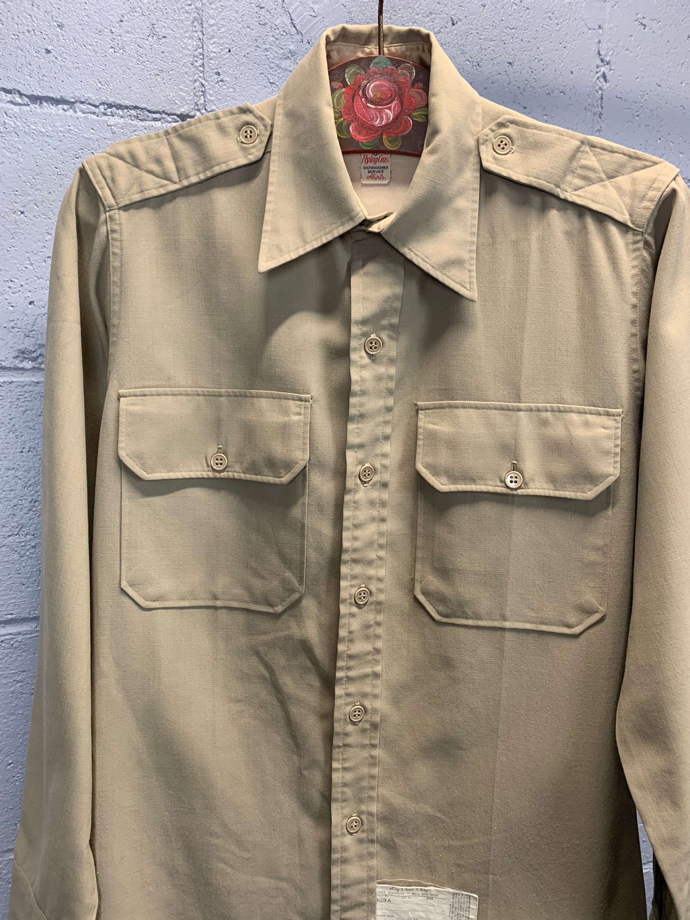 Vintage 1960s Flying Cross Button Down 