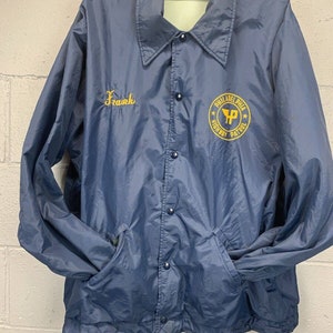 Vtg 80s Philadelphia Hwy Patrol Windbreaker Embroidered Frank Damaged Costume