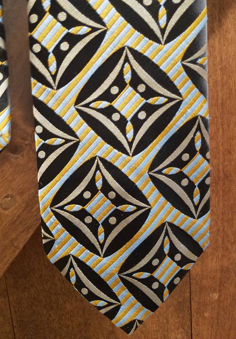 Vintage 1960s Wide Necktie Este/'s Portland Oregon Psychedelic Mod Geometric