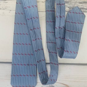 Vintage 50s Dior Tie All Silk Custom Made Mid Century Office Wear